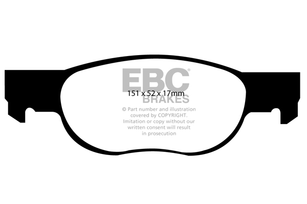 Ebc brakes bundle - front 257mm gd discs with greenstuff 2000 pads - pd11kf351 2 Ebc brakes bundle - front 257mm gd discs with greenstuff 2000 pads - pd11kf351 - image 2