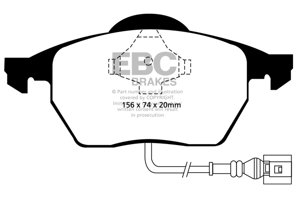 Ebc brakes redstuff 3000 series sport brake pad set - dp31330c 2 Ebc brakes redstuff 3000 series sport brake pad set - dp31330c - image 2
