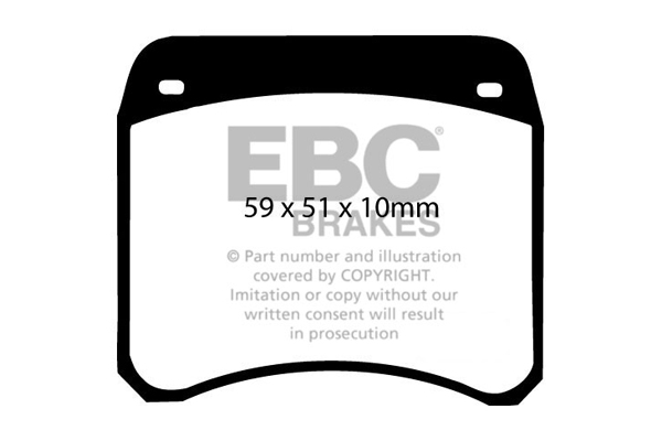 Ebc brakes bluestuff ndx trackday brake pad set - dp5128ndx 2 Ebc brakes bluestuff ndx trackday brake pad set - dp5128ndx - image 2