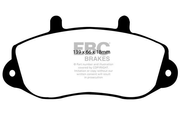 Ebc brakes ultimax oe replacement brake pad set - dp1182 2 Ebc brakes ultimax oe replacement brake pad set - dp1182 - image 2