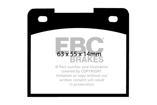 Ebc brakes ultimax oe replacement brake pad set - dp114 2 Ebc brakes ultimax oe replacement brake pad set - dp114 - image 2