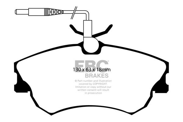 Ebc brakes ultimax oe replacement brake pad set - dp1128 2 Ebc brakes ultimax oe replacement brake pad set - dp1128 - image 2