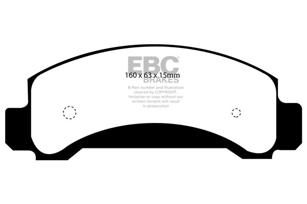 Ebc brakes greenstuff 6000 series truck and suv brake pad set - dp61085 2 Ebc brakes greenstuff 6000 series truck and suv brake pad set - dp61085 - image 2