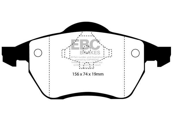 Ebc brakes ultimax oe replacement brake pad set - dp1074 2 Ebc brakes ultimax oe replacement brake pad set - dp1074 - image 2