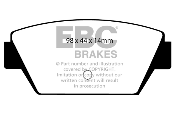 Ebc brakes bundle - rear 260mm gd discs with yellowstuff pads - pd13kr313 2 Ebc brakes bundle - rear 260mm gd discs with yellowstuff pads - pd13kr313 - image 2
