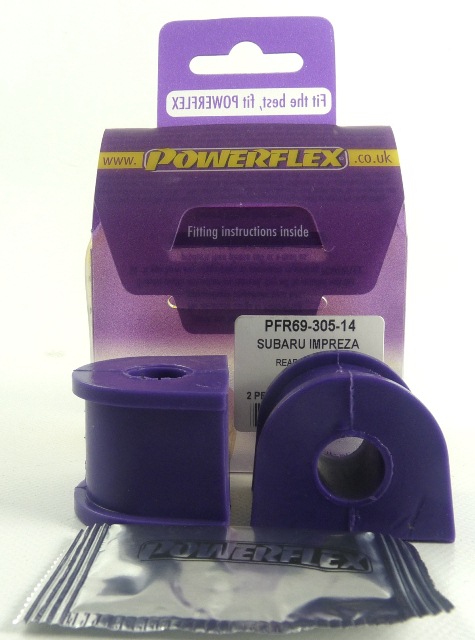 Powerflex road series rear anti roll bar to chassis bush 14mm (2 required) - pfr69-305-14 1 Pfr69-305-14|