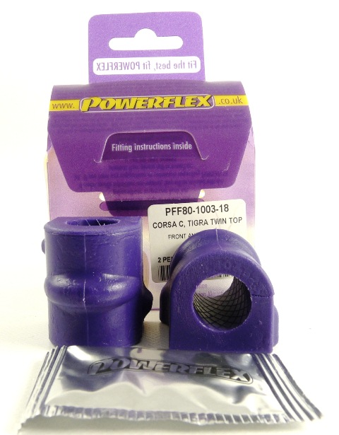 Powerflex road series front anti roll bar mounting bush 18mm (2 required) - pff80-1003-18 1 Pff80-1003-18|