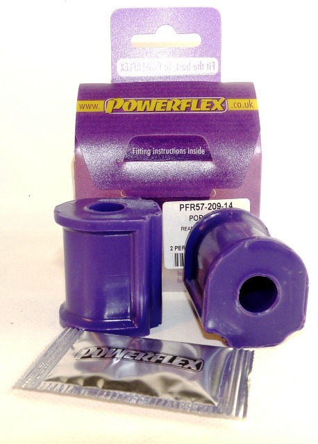Powerflex road series rear anti roll bar bush 14mm (2 required) - pff57-209-14 1 Pff57-209-14|