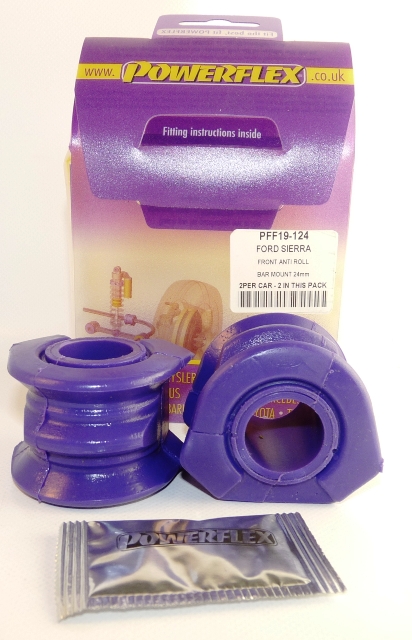 Powerflex road series front anti roll bar mounting bush 24mm (2 required) - pff19-124 1 Pff19-124|