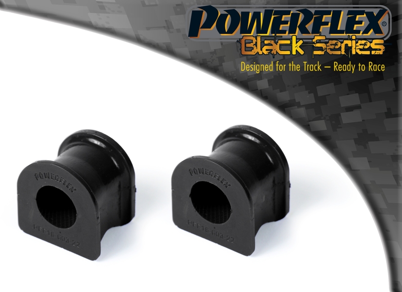 Powerflex black series front anti roll bar to chassis bush 22mm - pff16-603-22blk 1 Pff16-603-22blk|