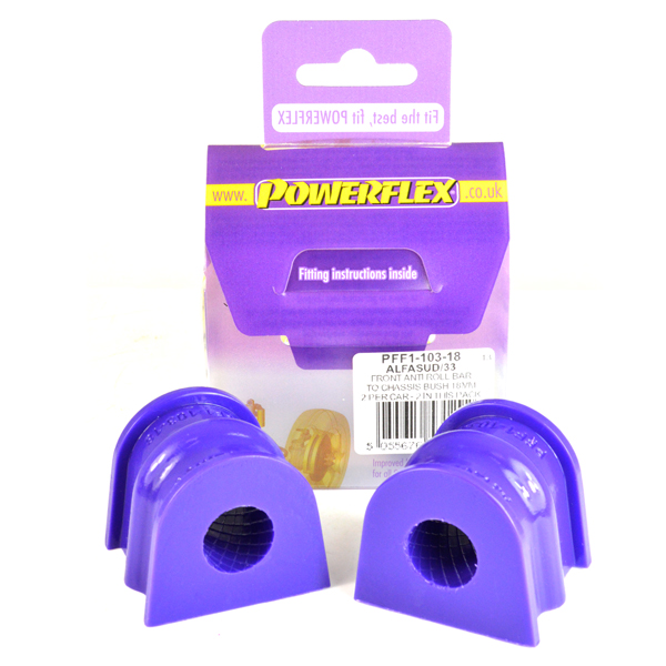 Powerflex road series front anti roll bar to chassis bush 18mm - pff1-103-18 1 Pff1-103-18|