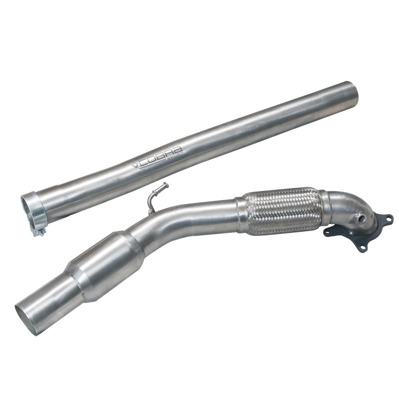 Cobra sport vw golf r (mk6) 2. 0 tsi (5k) (09-12) sports cat/de-cat front downpipe exhaust 1 Cobra sport vw golf r (mk6) 2. 0 tsi (5k) (09-12) sports cat/de-cat front downpipe exhaust