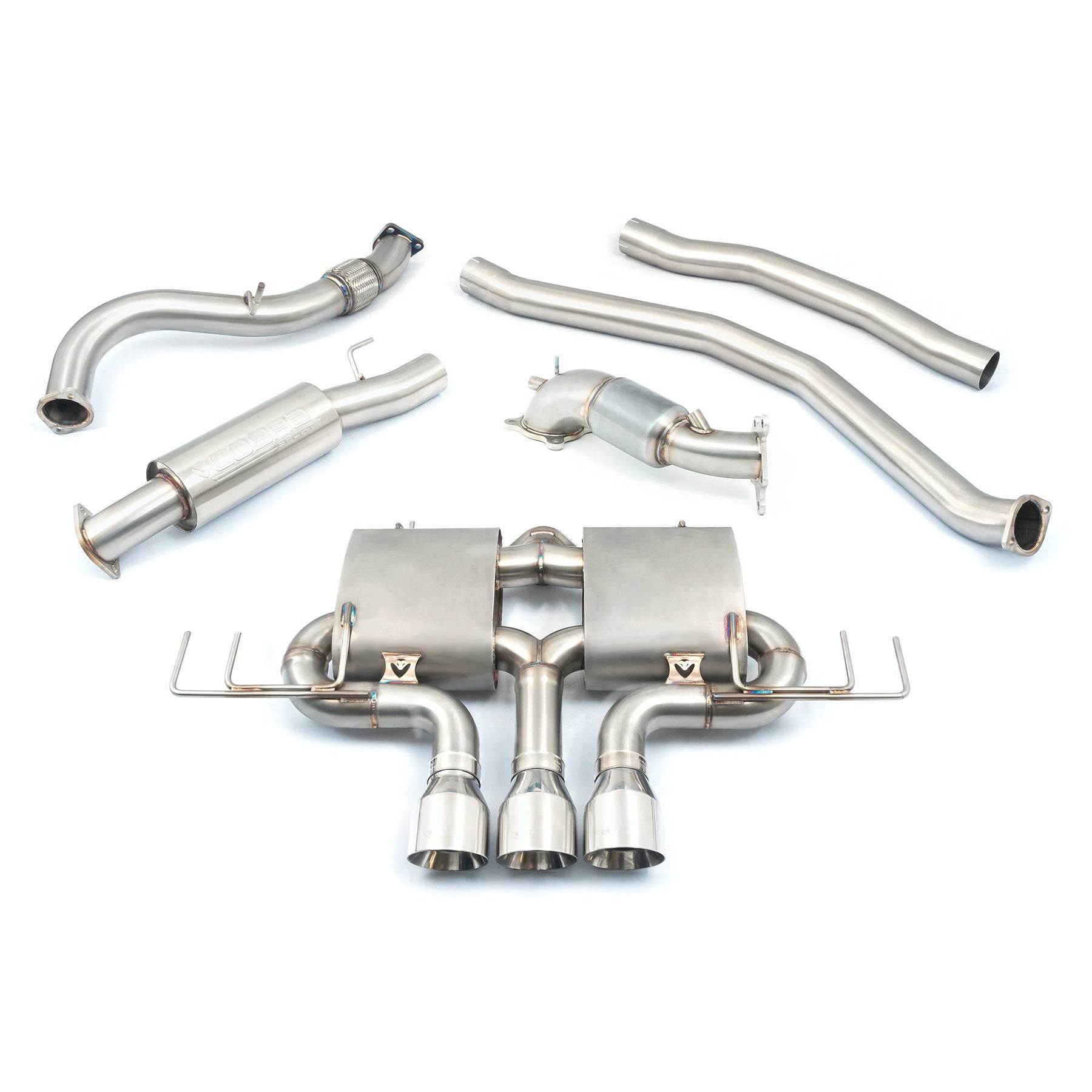 Cobra sport honda civic type r (fk8) rhd (pre-gpf) turbo back exhaust 1 Cobra sport honda civic type r (fk8) rhd (pre-gpf) turbo back exhaust