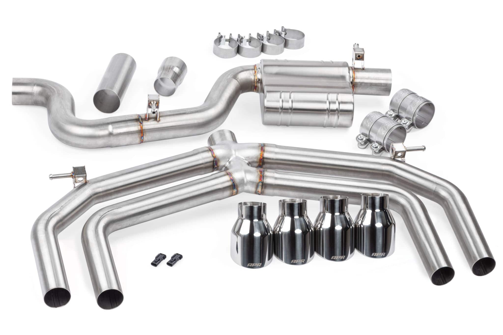 Apr audi s3 (8v) cat back valveless exhaust system - cbk0019 1 Apr audi s3 (8v) cat back valveless exhaust system - cbk0019