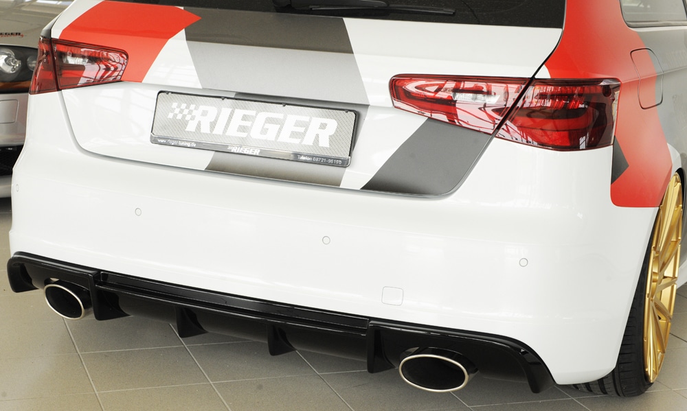 Rieger audi s3 (8v) hatchback rear diffuser - pre-facelift (2012-16) 3 Rieger audi s3 (8v) hatchback rear diffuser - pre-facelift (2012-16) - image 3