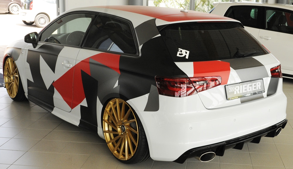 Rieger audi s3 (8v) hatchback rear diffuser - pre-facelift (2012-16) 6 Rieger audi s3 (8v) hatchback rear diffuser - pre-facelift (2012-16) - image 6