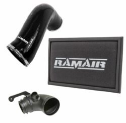Ramair Audi A3 S3 TSI MQB Panel Air Filter Intake Pipe Air Hose & Turbo Elbow - RPF-3129-RIP-BK-TI