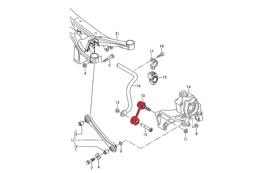 Verkline rear sway bar adjustable end links mqb audi rs3 golf mk7 - ela-053 3 Verkline rear sway bar adjustable end links mqb audi rs3 golf mk7 - ela-053 - image 3