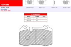 FDS1348 - Ferodo Racing DS Performance Rear Brake Pad