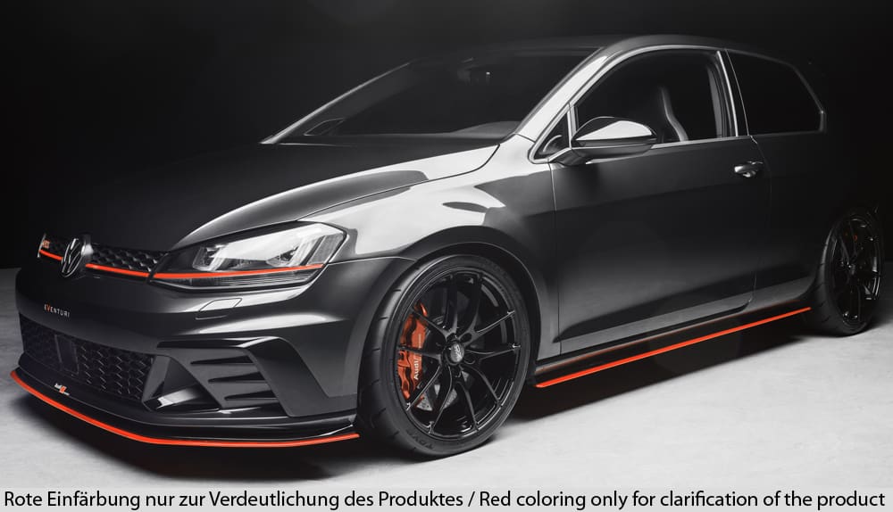 Rieger vw golf mk7. 5 r/r-line & clubsport side skirt fins for original side skirts - satin black (2017+) - 00059575+00059576 4 Rieger vw golf mk7. 5 r/r-line & clubsport side skirt fins for original side skirts - satin black (2017+) - 00059575+00059576 - image 4