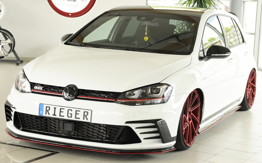 Rieger vw golf mk7. 5 r/r-line & clubsport side skirt fins for original side skirts - satin black (2017+) - 00059575+00059576 6 Rieger vw golf mk7. 5 r/r-line & clubsport side skirt fins for original side skirts - satin black (2017+) - 00059575+00059576 - image 6