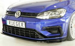 Rieger VW Golf MK7.5 R / R-Line Front Splitter - Gloss Black (2017+) - 00088150