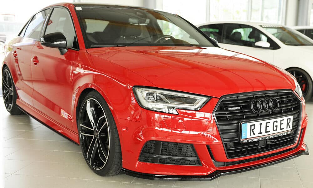 Rieger audi a3 s-line & s3 front splitter - gloss black (2016+) - 00088162 2 Rieger audi a3 s-line & s3 front splitter - gloss black (2016+) - 00088162 - image 2