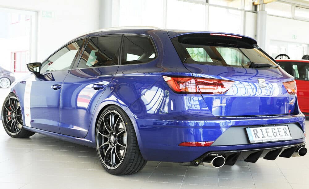 Rieger seat leon cupra st estate rear diffuser - gloss black (2017+) - 00088137 2 Rieger seat leon cupra st estate rear diffuser - gloss black (2017+) - 00088137 - image 2