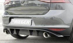 Rieger VW Golf Mk 7 GTI Rear Diffuser - Gloss Black (2012-16) - 00088047