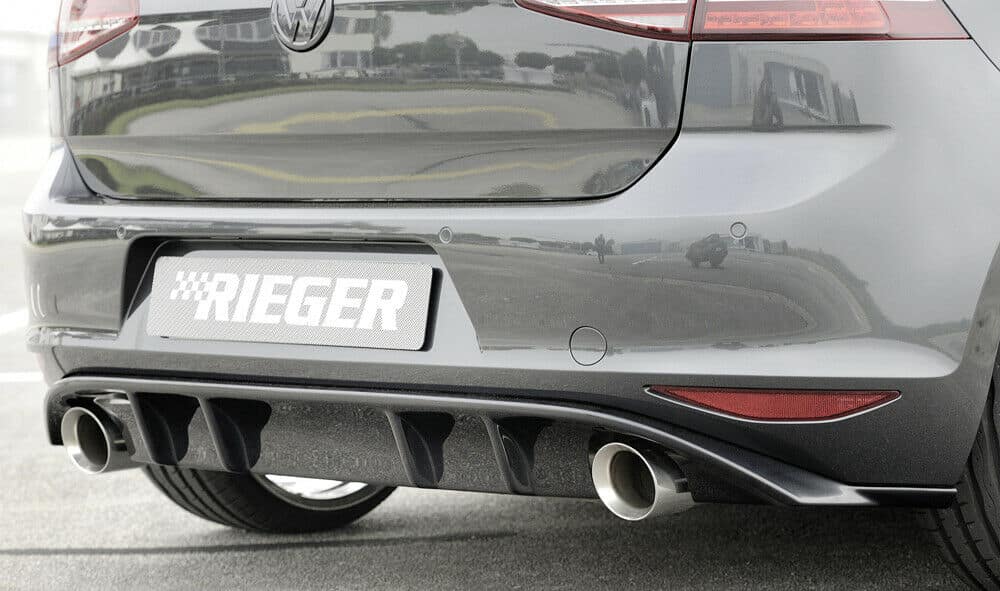 Rieger vw golf mk 7 gti rear diffuser - gloss black (2012-16) - 00088047 1 Rieger vw golf mk 7 gti rear diffuser - gloss black (2012-16) - 00088047