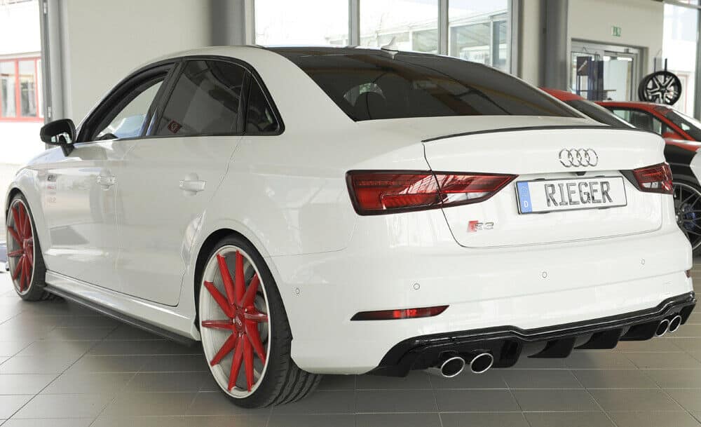 Rieger audi s3 saloon & cabrio rear diffuser - gloss black (2016+) - 00088185 2 Rieger audi s3 saloon & cabrio rear diffuser - gloss black (2016+) - 00088185 - image 2