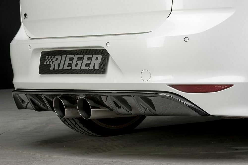 Rieger vw golf mk7 r rear diffuser - gloss black (2012-2016) - 00088092 1 Rieger vw golf mk7 r rear diffuser - gloss black (2012-2016) - 00088092