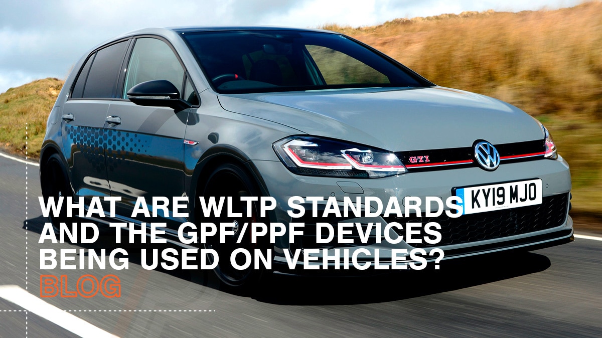 What are wltp standards and the gpf/ppf devices vehicles are being equipped with?