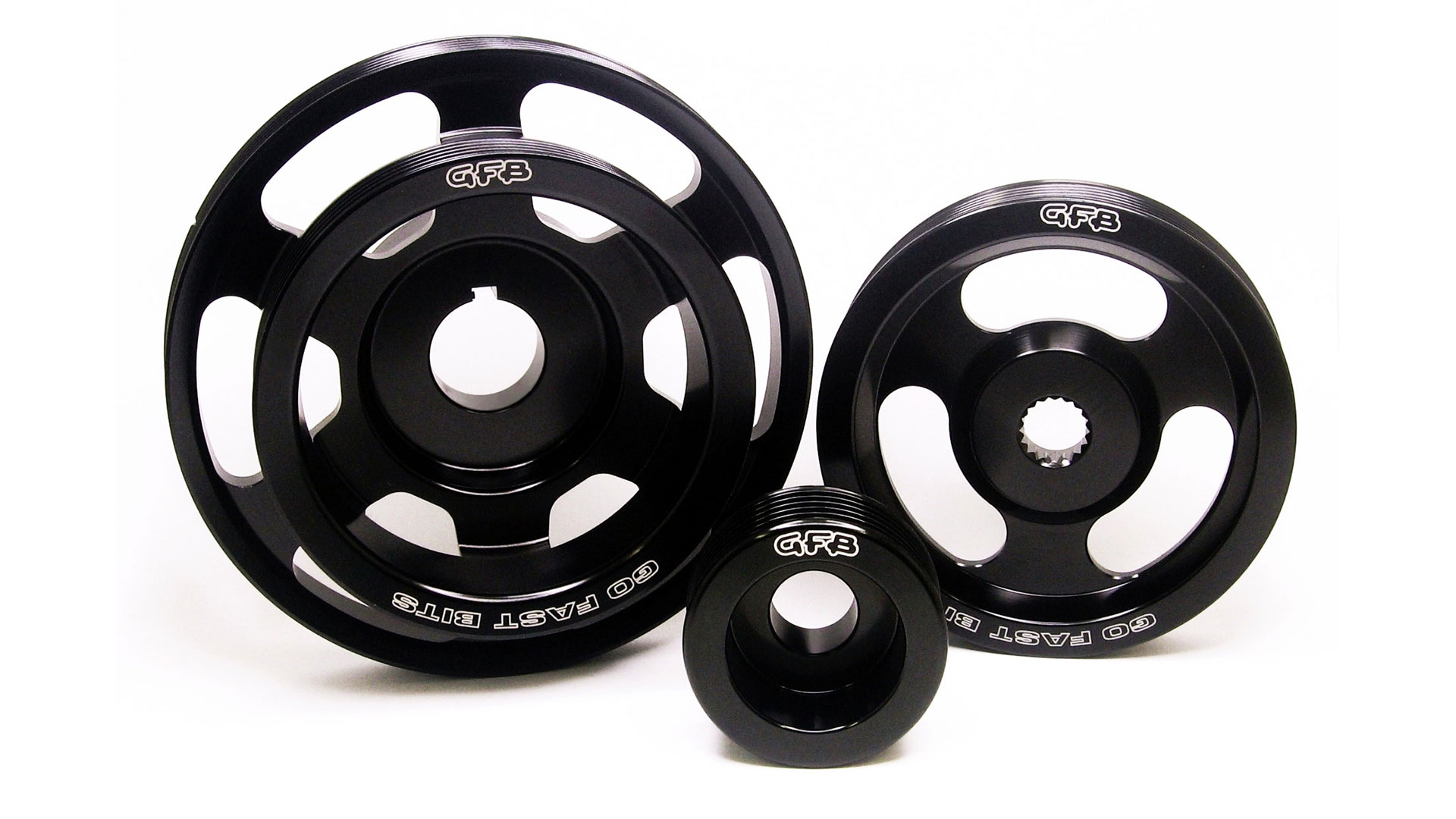 Gfb 2014 lightweight pulley kit or lightened underdrive pulleys 1 Gfb 2014 lightweight pulley kit or lightened underdrive pulleys