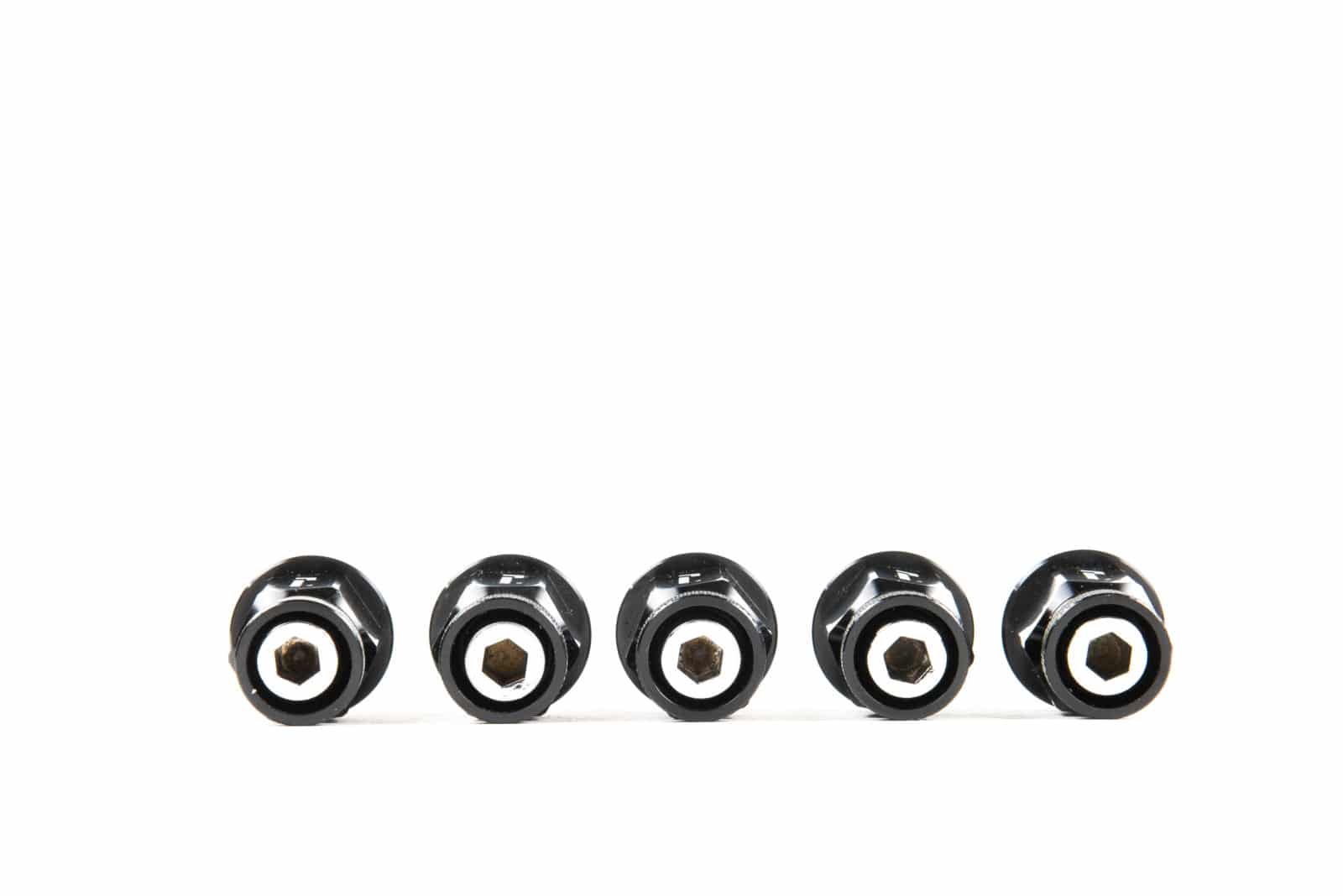 78mm Black Race Stud Kit 12x1.5 - Motorsport Hardware