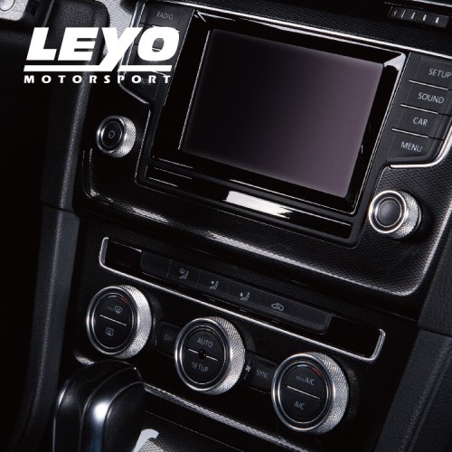パーツ LEYO Billet Aluminum Knobs Black GOLF7.5 Black Billet Aluminnm Knobs 3pcs | LEYO Motorsport