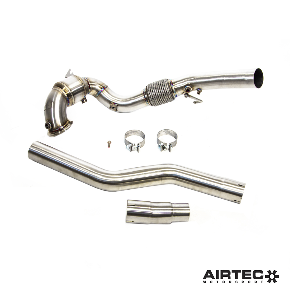 Airtec motorsport 200 cell sports cat downpipe for mk8 golf r 1 Airtec motorport part 75436