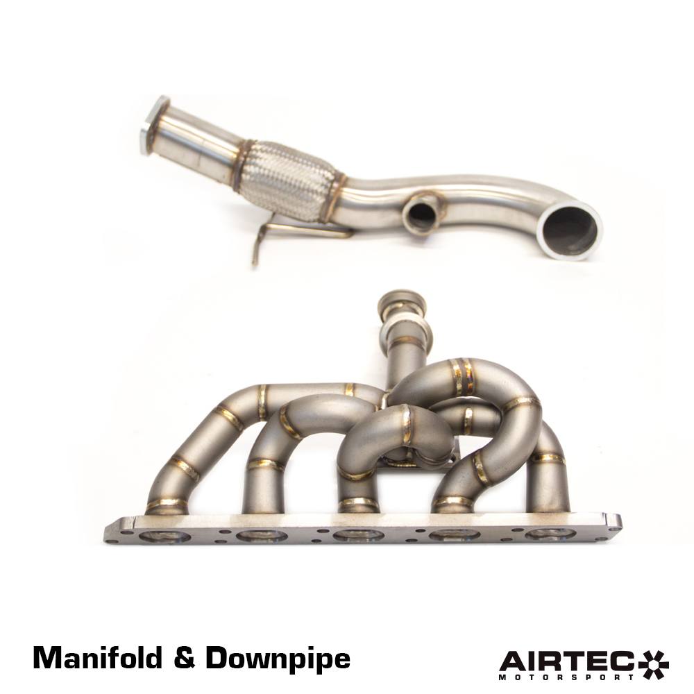 Airtec motorsport big turbo tubular exhaust manifold & downpipe package for mk2 focus st & rs 1 Airtec motorport part atmsfo115