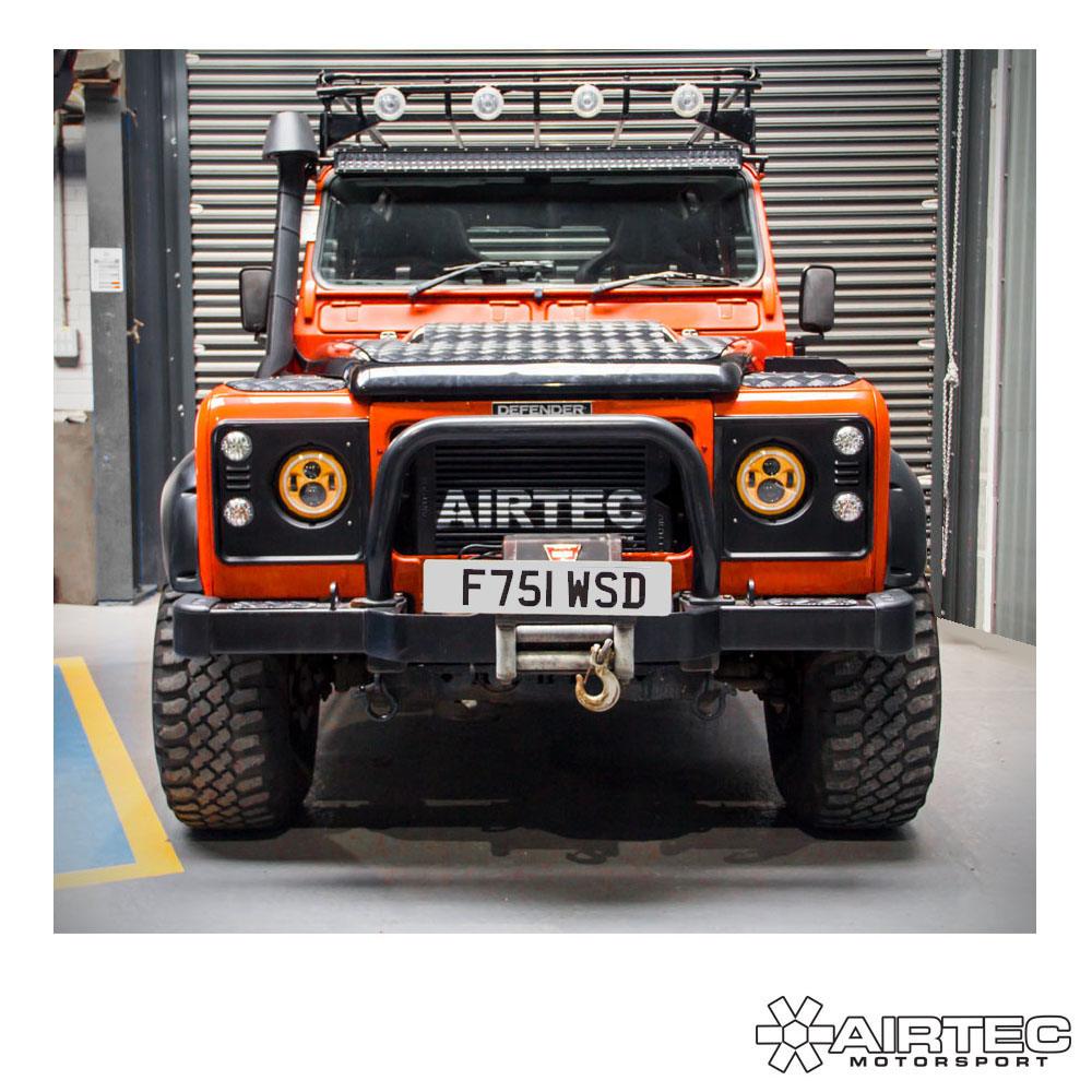 Airtec motorsport front mount intercooler upgrade for land rover defender 300 1 Airtec motorport part atintlr04