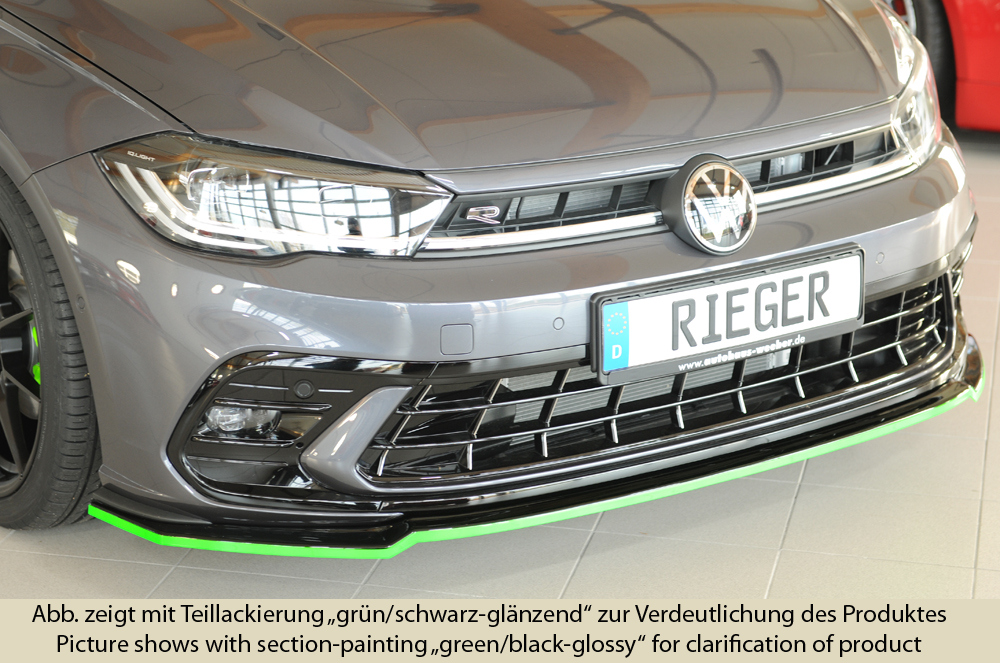 Rieger vw polo aw gti/r-line facelift front splitter 4 Rieger vw polo aw gti/r-line facelift front splitter - image 4