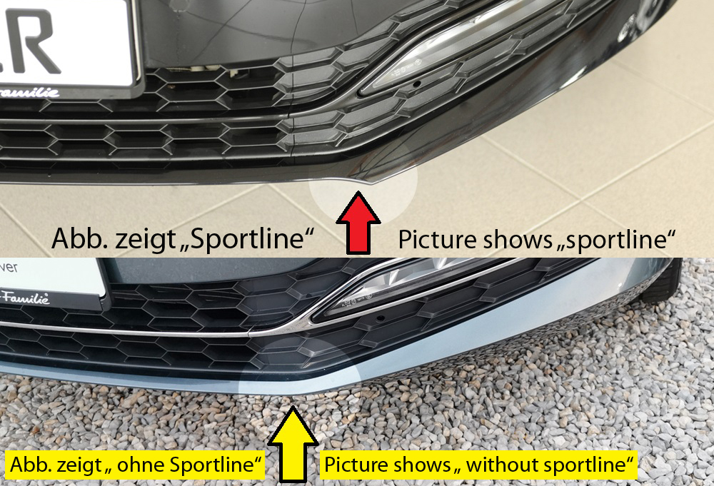 Rieger skoda superb (3v) sportline facelift front splitter 5 Rieger skoda superb (3v) sportline facelift front splitter - image 5
