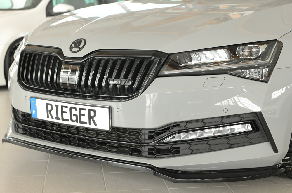 Rieger skoda superb (3v) sportline facelift front splitter 1 Rieger skoda superb (3v) sportline facelift front splitter