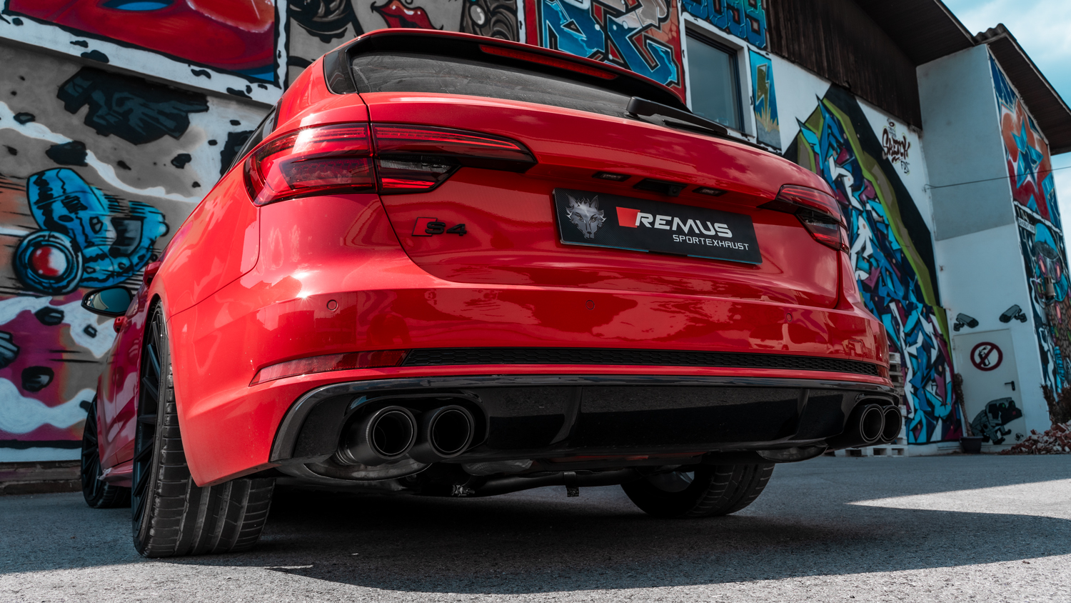 Remus audi s4 (b9) avant axle back exhaust 2 Remus audi s4 (b9) avant axle back exhaust - image 2