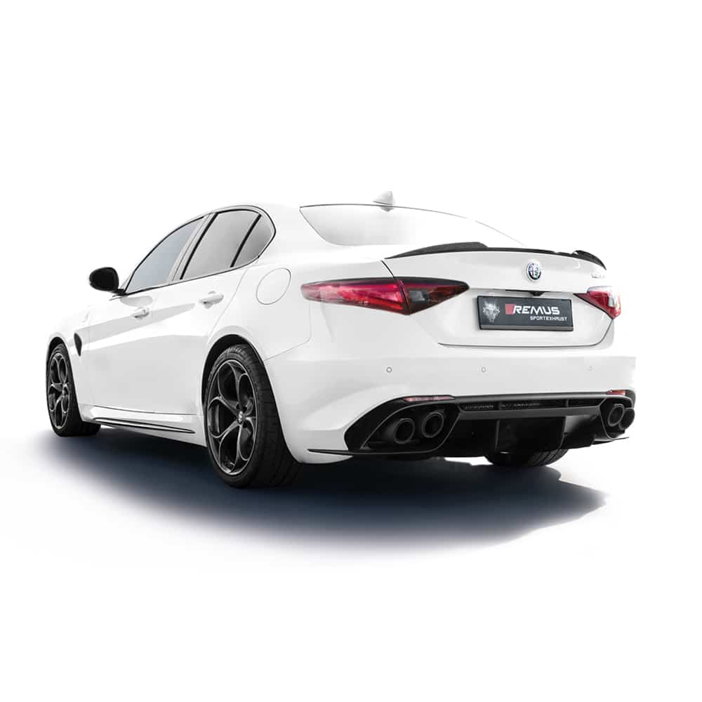 Remus alfa romeo giulia quadrifoglio cat-back exhaust 1 Remus alfa romeo giulia quadrifoglio cat-back exhaust