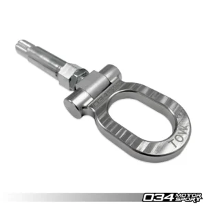 034Motorsport Stainless Steel Tow Hook - 105mm for Audi MQB/B8/B8.5/B9 and Volkswagen MQB