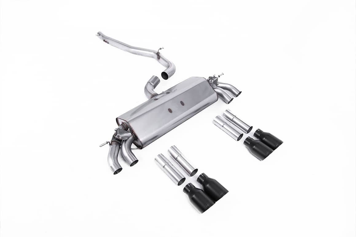 Milltek sport audi s3 (8v) saloon/cabrio non-resonated cat/gpf-back exhaust 1 Milltek sport audi s3 (8v) saloon/cabrio non-resonated cat/gpf-back exhaust