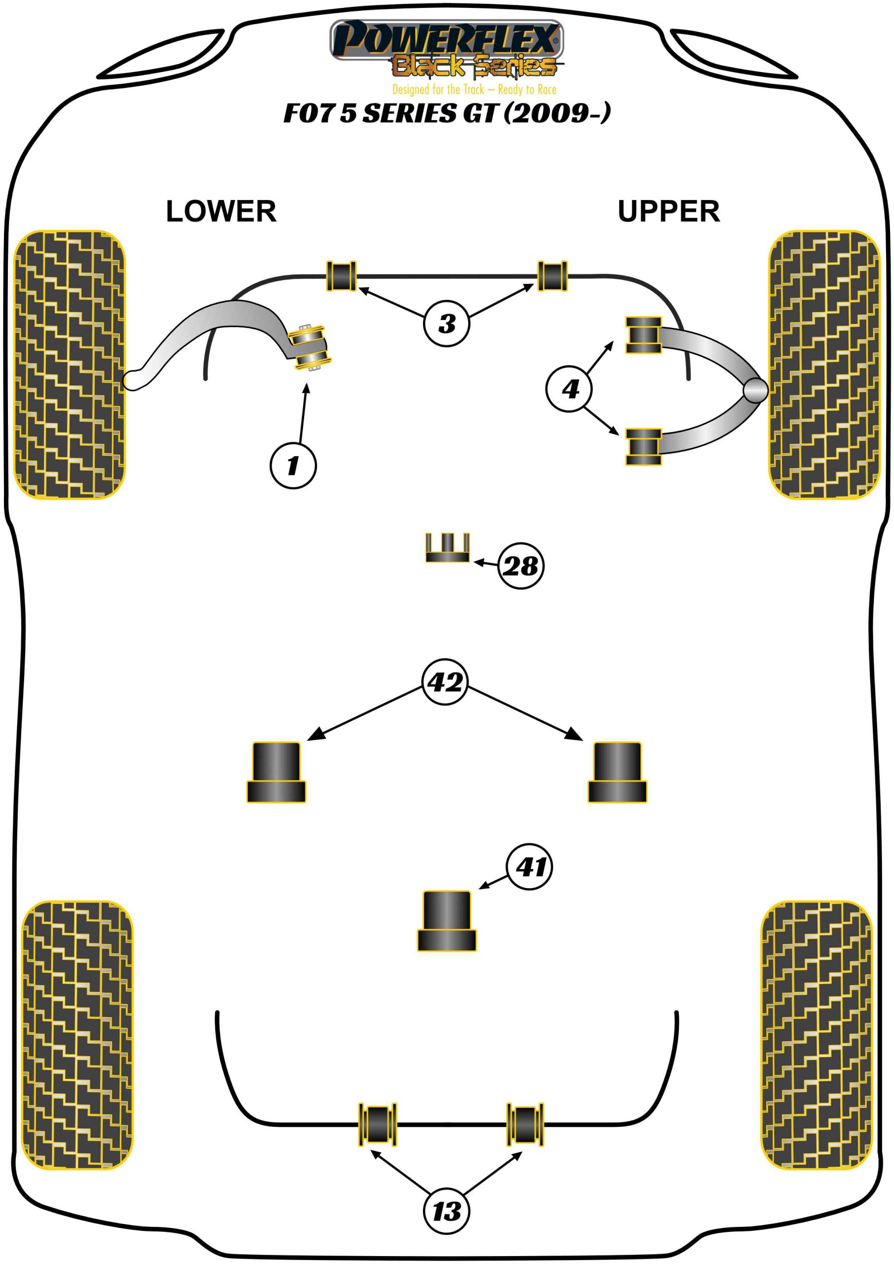 Powerflex road series front upper wishbone bush camber adjustable (4 required) - pff5-6004g 3 Powerflex road series front upper wishbone bush camber adjustable (4 required) - pff5-6004g - image 3
