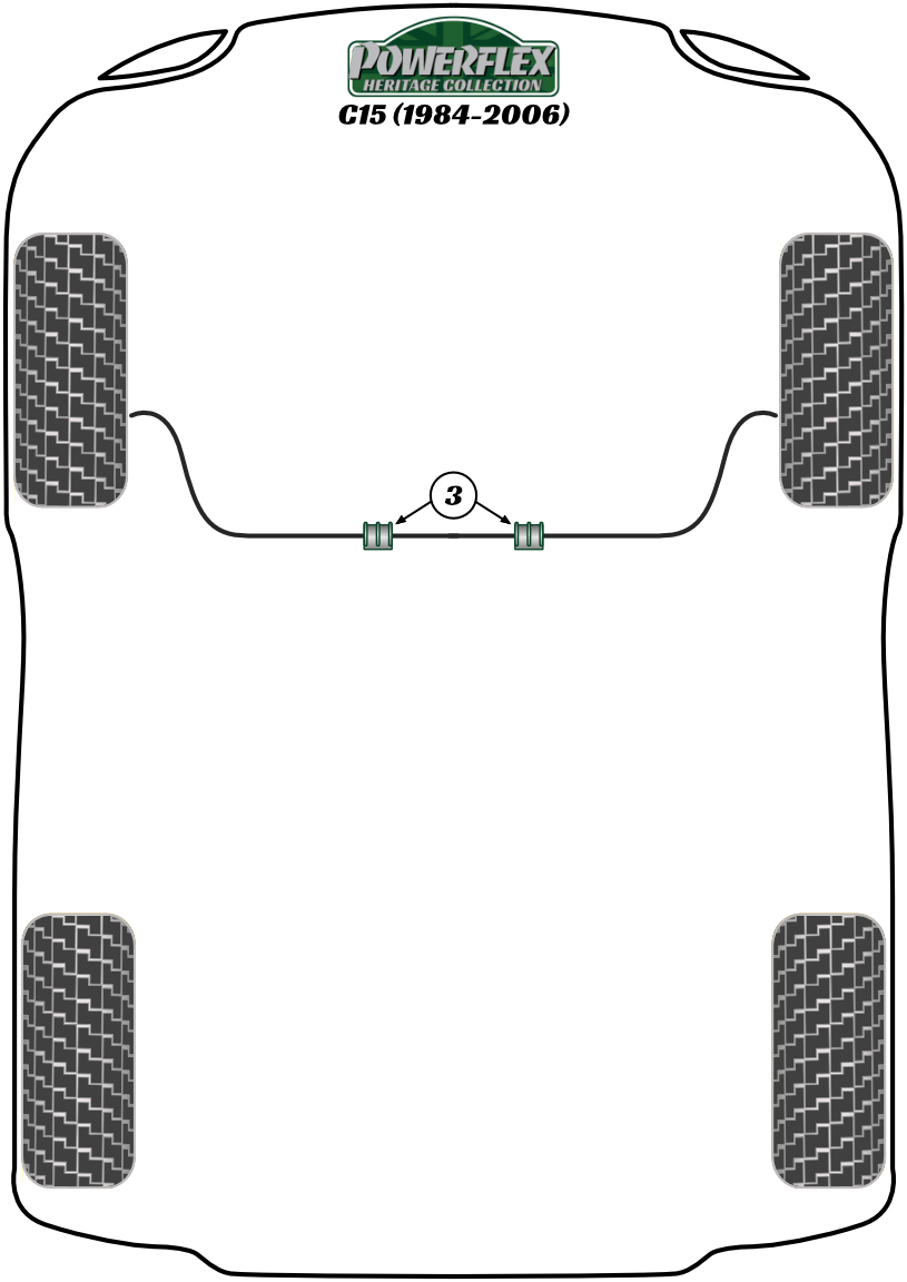 Powerflex road series anti roll bar bush 23mm (2 required) - pff50-215-23 4 Powerflex road series anti roll bar bush 23mm (2 required) - pff50-215-23 - image 4