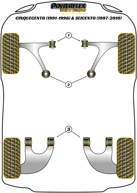 Powerflex road series front wishbone rear bush (2 required) - pff16-103 3 Powerflex road series front wishbone rear bush (2 required) - pff16-103 - image 3