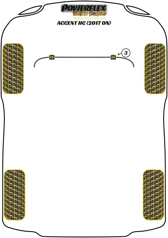 Powerflex road series front anti roll bar bush 23. 2mm (2 required) - pff26-103-23. 2 3 Powerflex road series front anti roll bar bush 23. 2mm (2 required) - pff26-103-23. 2 - image 3